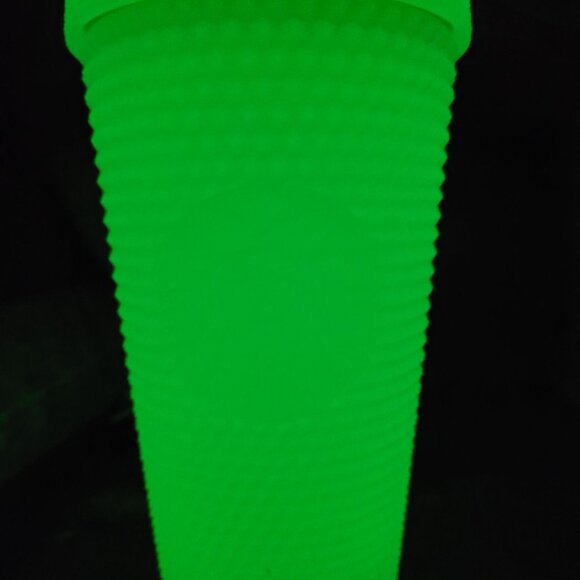 Starbucks 2022 Halloween Studded Glow Tumbler Lemongrass (Green) 16 oz. Grande - Picture 5 of 13